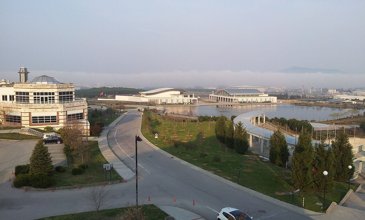 Sabancı University campus viewed from the dormitories